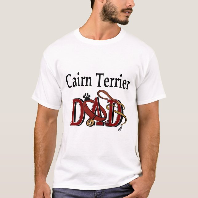 Cairn Terrier DAD Gifts T-Shirt (Front)