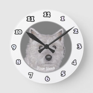Cairn Terrier Dog clock