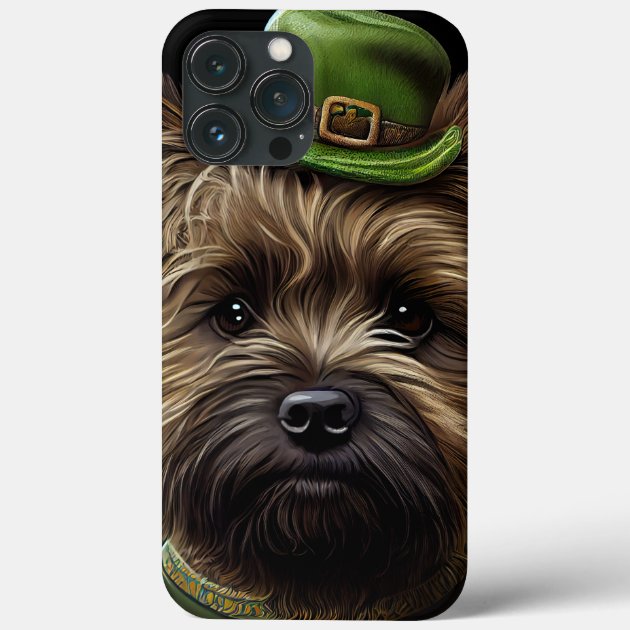 Cairn Terrier dog in St. Patrick s Day Dress Case Mate iPhone Case