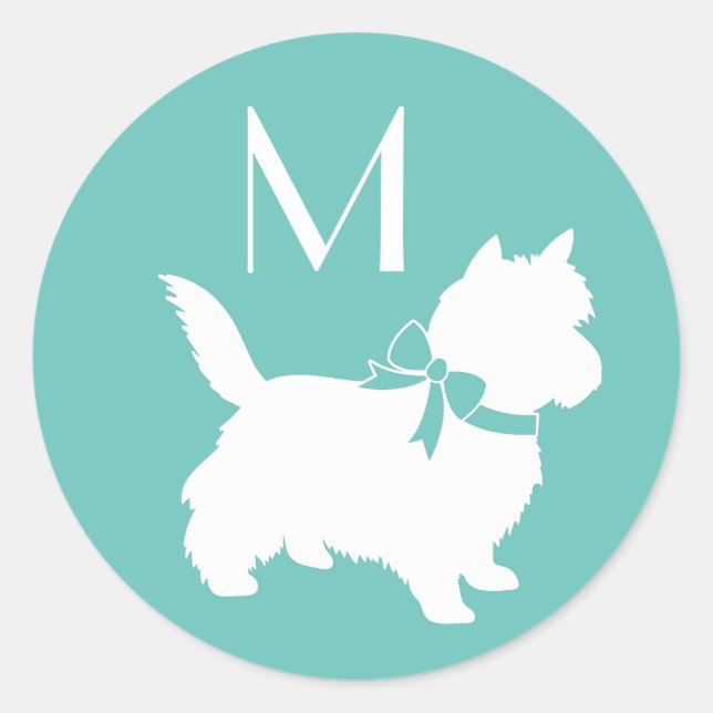 Cairn Terrier Dog Puppy Classic Round Sticker (Front)