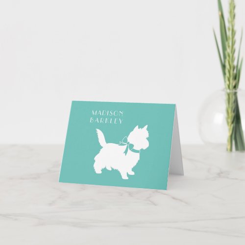 Cairn Terrier Dog Puppy Note Card