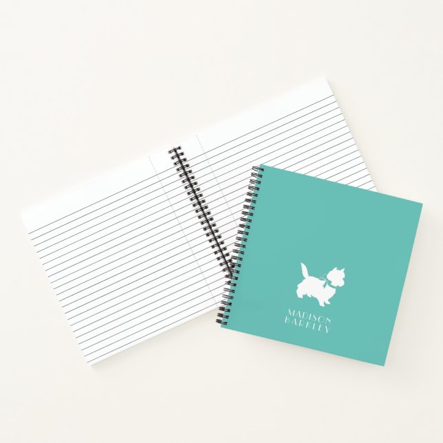 Cairn Terrier Dog Puppy Notebook (Inside)