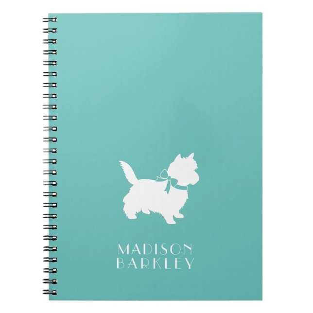 Cairn Terrier Dog Puppy Notebook (Front)
