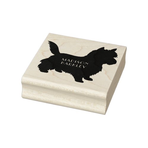 Cairn Terrier Dog Puppy Rubber Stamp