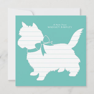 Cairn Terrier Dog Puppy Thank You Card