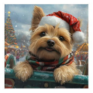 Cairn Terrier Dog Roller Coaster Christmas Acrylic Print