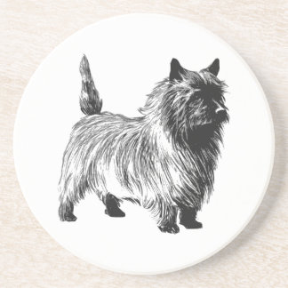 Cairn Terrier Dog Sandstone Coaster
