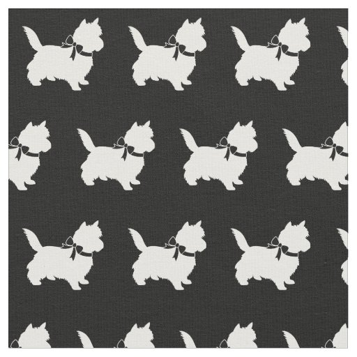 Cairn Terrier Dog Silhouette Pet Fabric