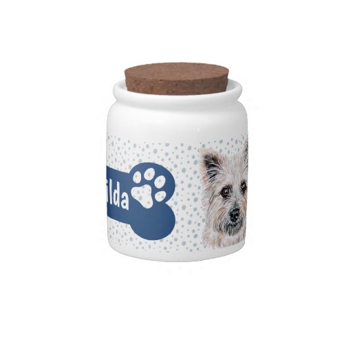 Cairn Terrier Dog Treat Jar