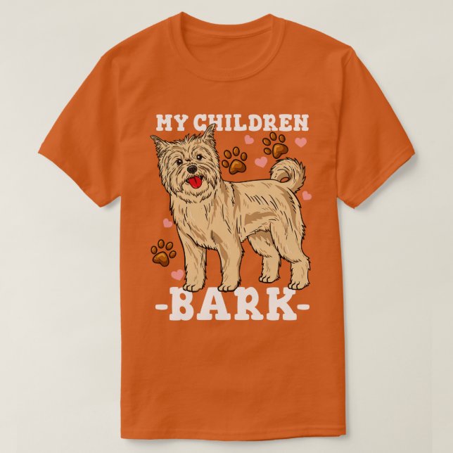 Cairn Terrier Funny Dog Dad Mom Lover Owner T-Shirt (Design Front)