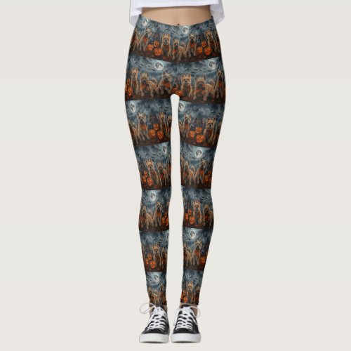 Cairn Terrier Halloween Spooky Leggings