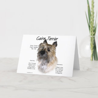 Cairn Terrier History Design Holiday Card