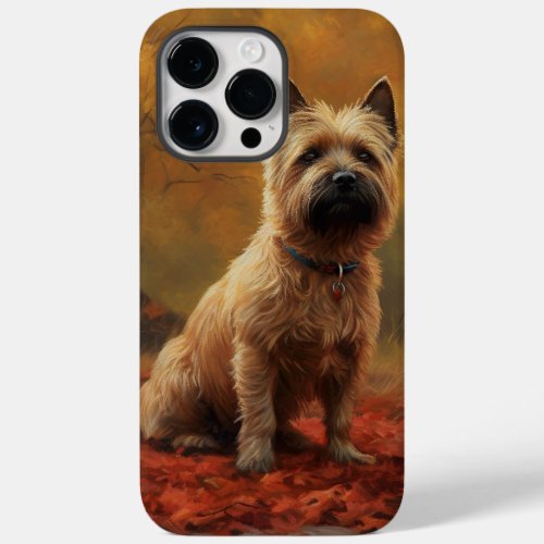 Cairn Terrier in Autumn Leaves Fall Inspire  Case_Mate iPhone 14 Pro Max Case