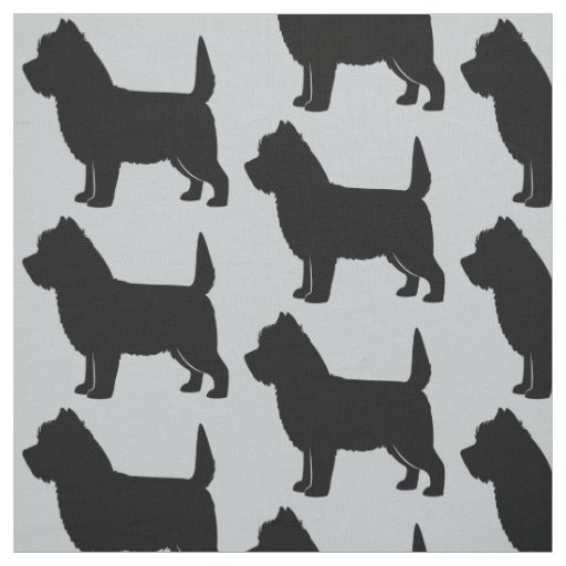 Cairn Terrier in Silhouette Fabric