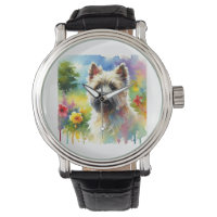 Cairn Terrier in Soft Watercolor 210924AREF104 - W