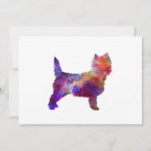 Cairn Terrier in watercolor (Front)