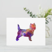 Cairn Terrier in watercolor (Standing Front)