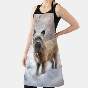 Cairn Terrier Let It Snow Christmas Apron