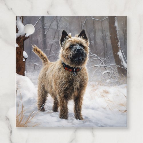 Cairn Terrier Let It Snow Christmas  Favor Tags
