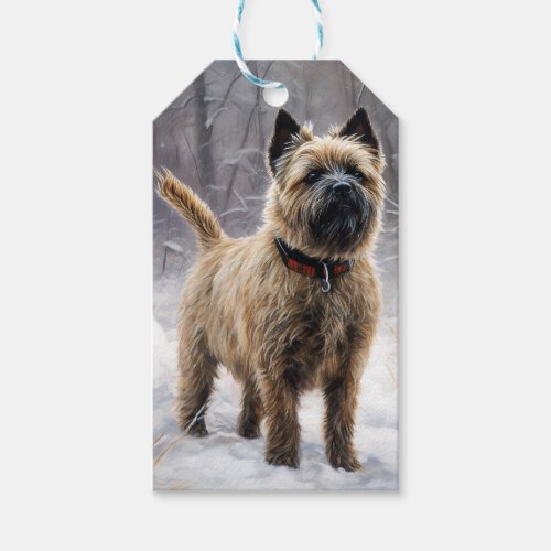 Cairn Terrier Let It Snow Christmas  Gift Tags