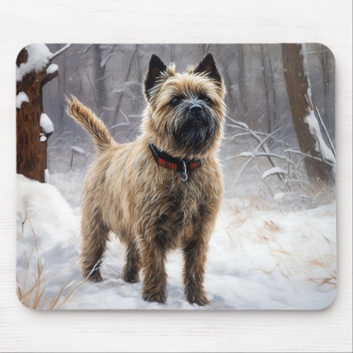 Cairn Terrier Let It Snow Christmas  Mouse Pad