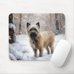 Cairn Terrier Let It Snow Christmas Mouse Pad