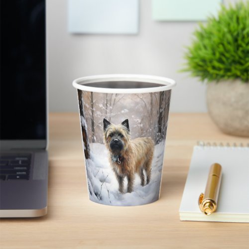 Cairn Terrier Let It Snow Christmas Paper Cups