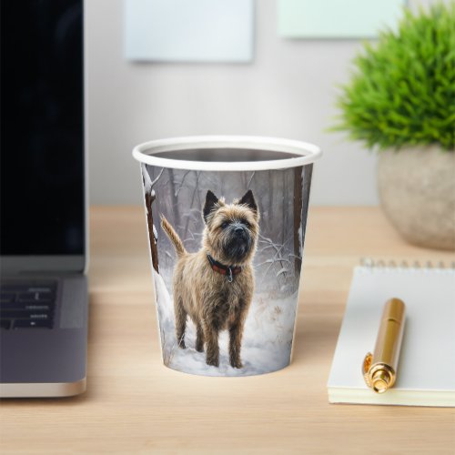 Cairn Terrier Let It Snow Christmas  Paper Cups
