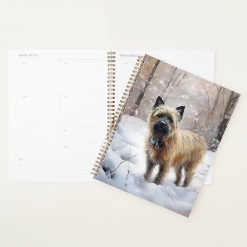 Cairn Terrier Let It Snow Christmas Planner