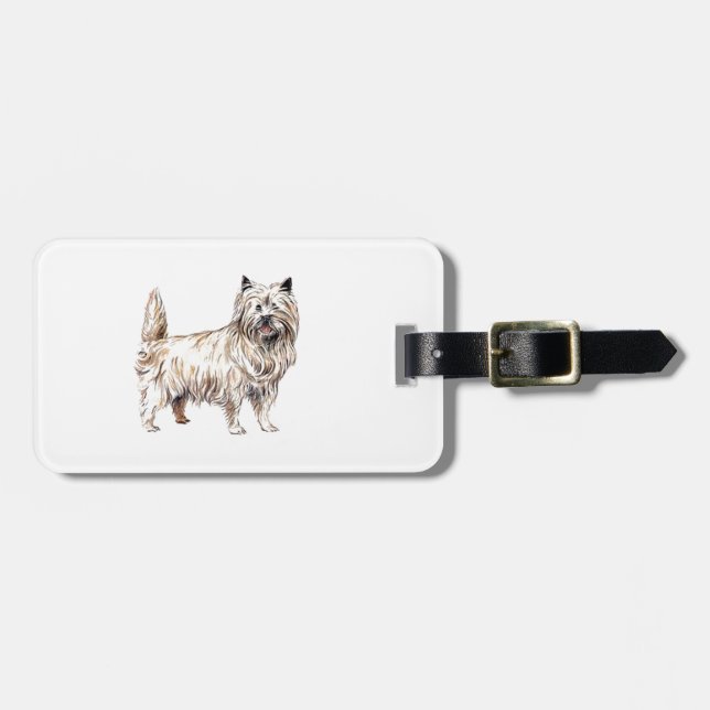 Cairn Terrier Luggage Tag (Front Horizontal)