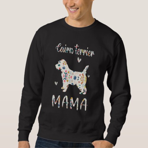 Cairn Terrier Mama Floral Dog Mom Love Sweatshirt