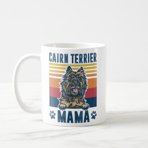 Cairn Terrier Mama Mother Retro  Dog Mom  Coffee Mug
