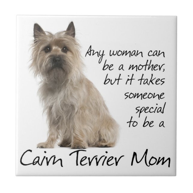 Cairn Terrier Mom Tile (Front)