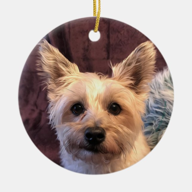 Cairn Terrier Ornament (Front)