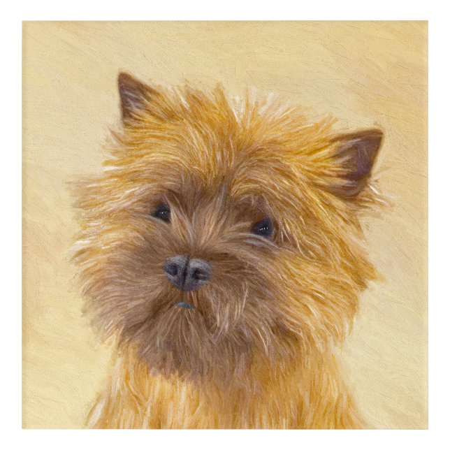 Cairn Terrier Painting - Cute Original Dog Art (Front)
