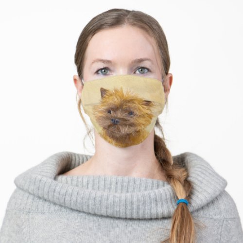 Cairn Terrier Painting _ Cute Original Dog Art Adult Cloth Face Mask