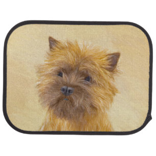 Cairn Terrier Painting - Cute Original Dog Art Car Floor Mat
