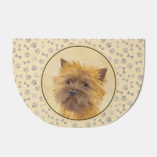 Cairn Terrier Painting - Cute Original Dog Art Doormat