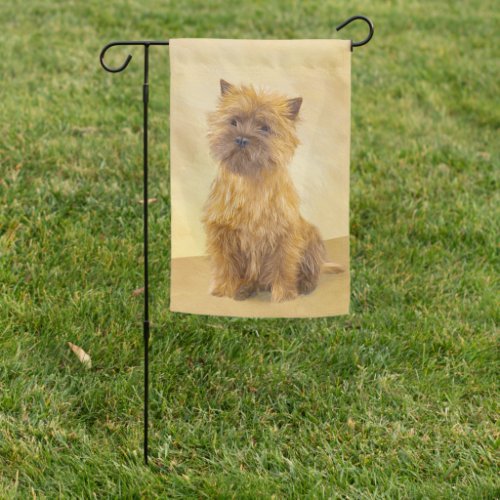 Cairn Terrier Painting _ Cute Original Dog Art Garden Flag
