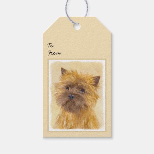 Cairn Terrier Painting _ Cute Original Dog Art Gift Tags