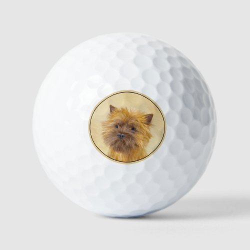 Cairn Terrier Painting _ Cute Original Dog Art Golf Balls