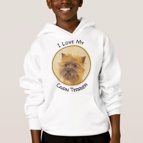 Cairn Terrier Painting _ Cute Original Dog Art Hoodie