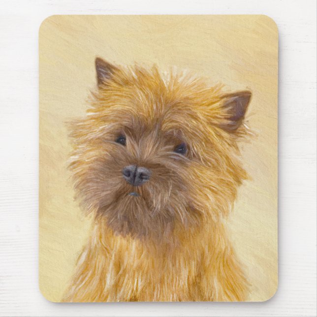 Cairn Terrier Painting - Cute Original Dog Art Mouse Pad (Front)