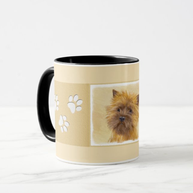 Cairn Terrier Painting - Cute Original Dog Art Mug (Front Left)