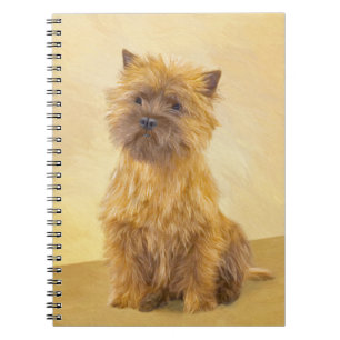 Cairn Terrier Painting - Cute Original Dog Art Notebook