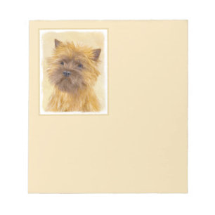 Cairn Terrier Painting - Cute Original Dog Art Notepad