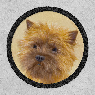 Cairn Terrier Painting - Cute Original Dog Art Patch