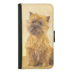 Cairn Terrier Painting - Cute Original Dog Art Samsung Galaxy S5 Wallet Case