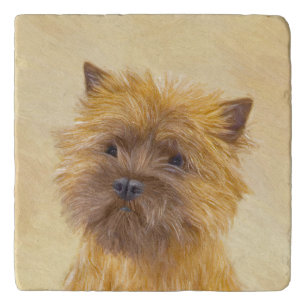 Cairn Terrier Painting - Cute Original Dog Art Trivet