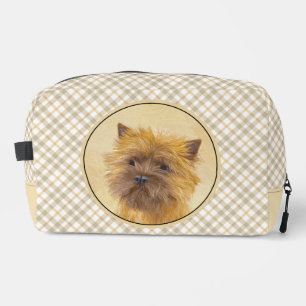 Cairn Terrier Painting Cute Original Pet Dog Art Dopp Kit